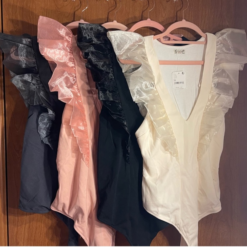 NWT Free People Paper Plates Bodysuit - Picture 6 of 9